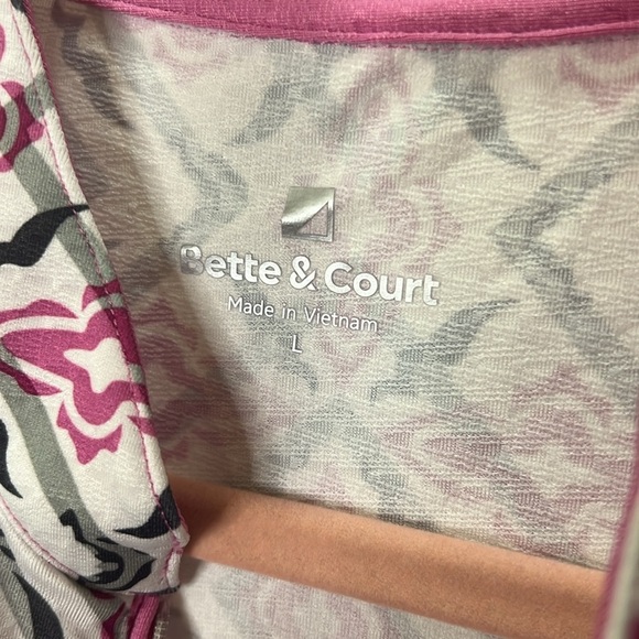 Bette & Court dress Pink geometric print Large - Picture 3 of 5